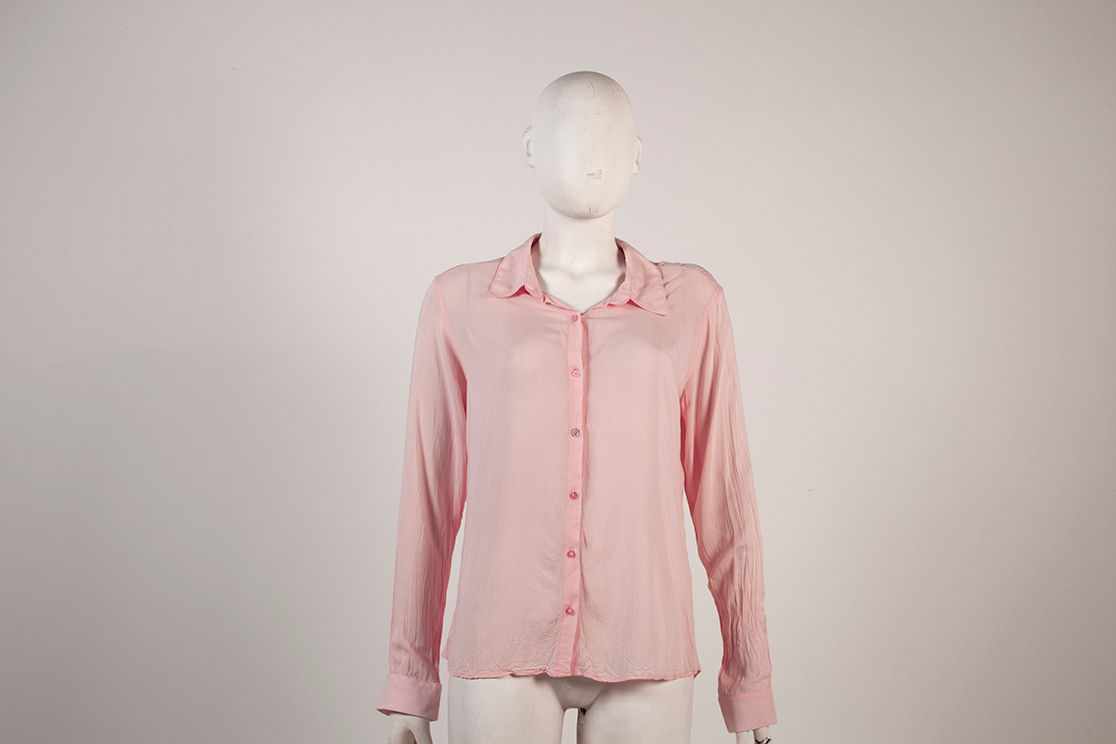 Blusa rosa manga larga