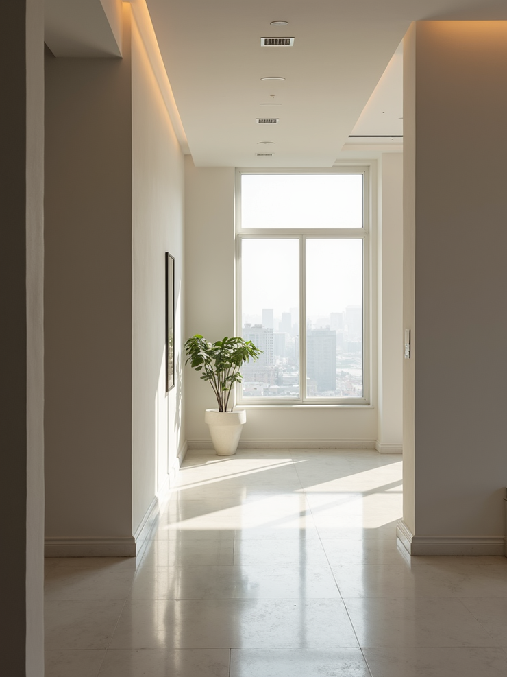 Clean architectural design office detail