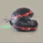 Thumbnail: Red Flame Universal LED Motorcycle Helmet Sticker