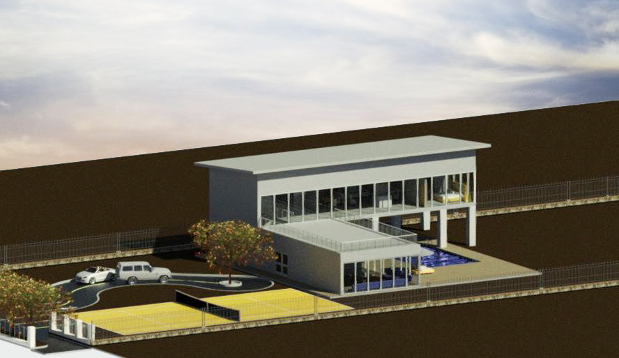 3D view Exteroir