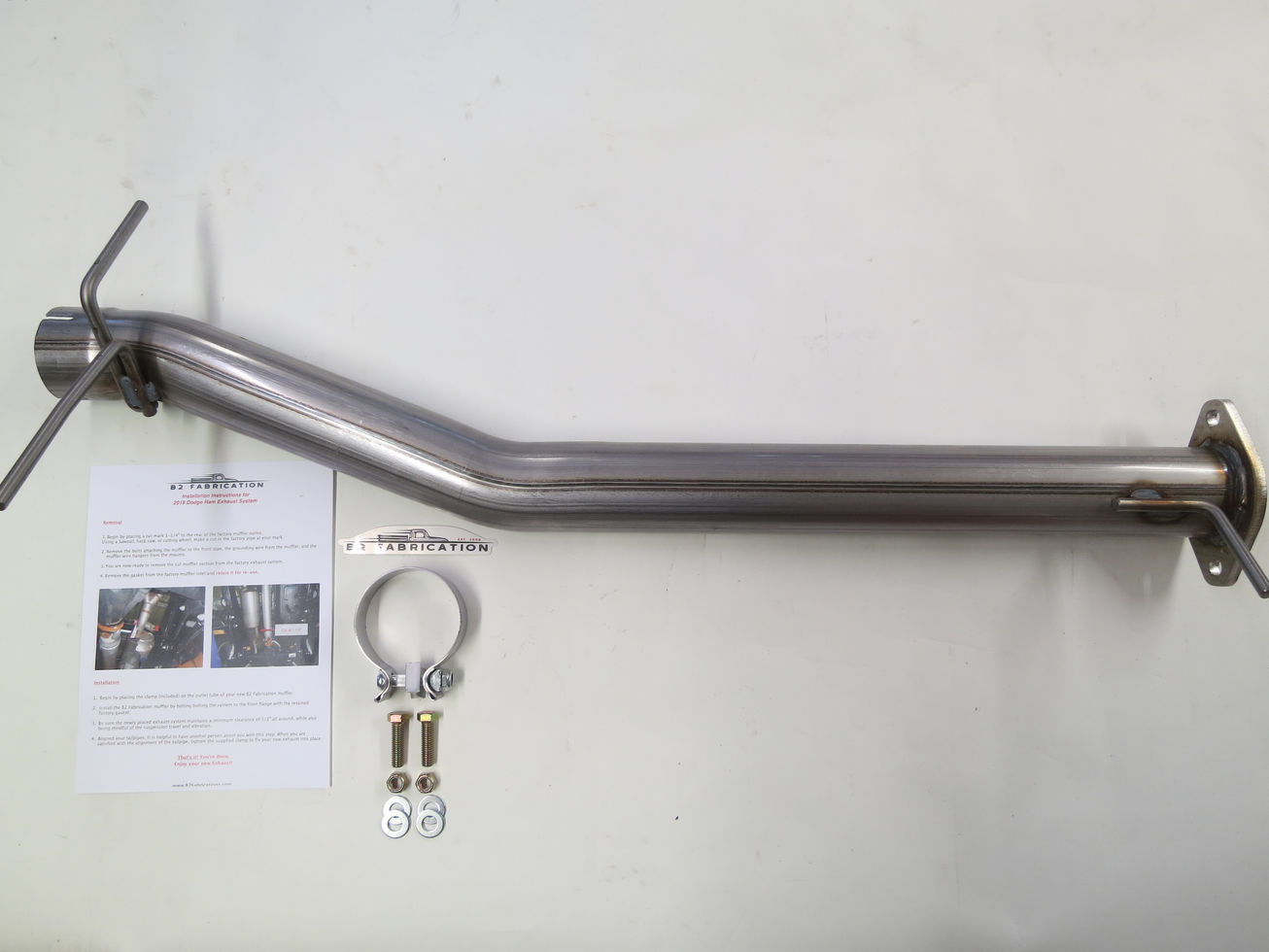 Ram 1500 muffler delete straight pipe