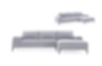 Thumbnail: Divani Casa Arthur Modern Grey Fabric Sectional Sofa