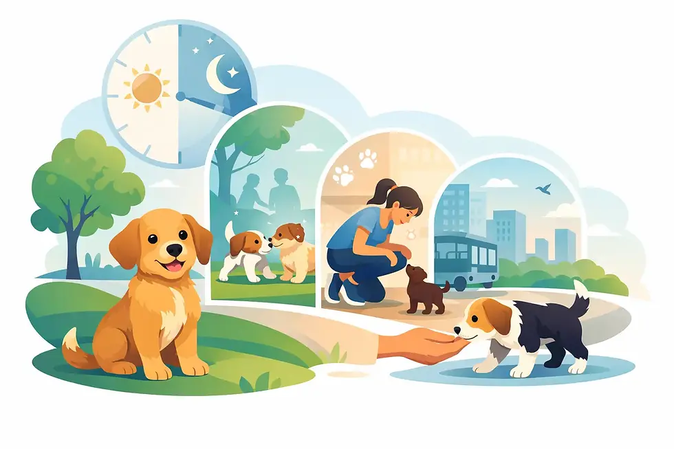 Guide to Puppy Socialisation Windows
