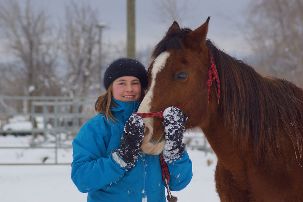 Rachel and her fist horse Frisco
