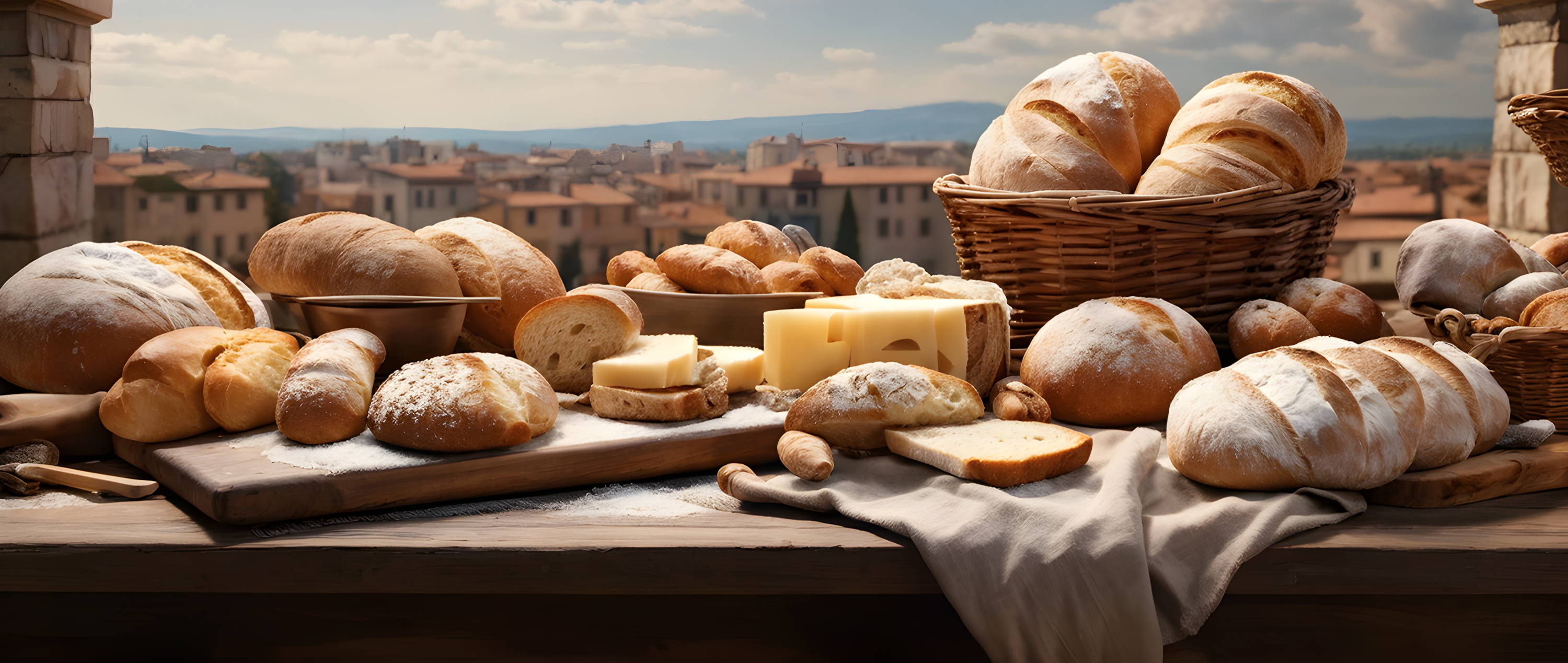 Arranged Food and Objects