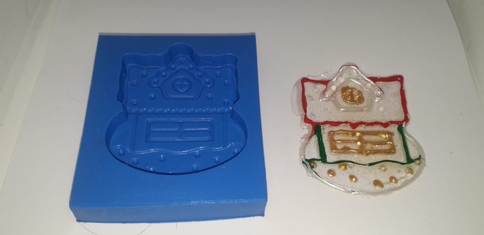 NATAL  REF. 017 - Molde de silicone Casinha  de NATAL 04