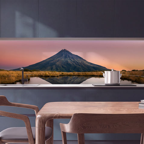 Pouakai Tarn Taranaki Maunga on a splashback