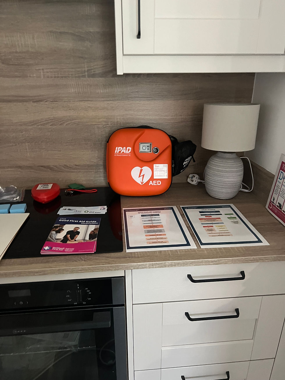 Set up for Emergency First Aid Course