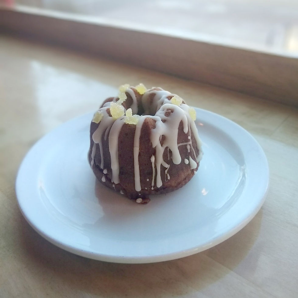 Gluten-, Egg- and Dairy-free Gingerbread Lemon Wee Bundt