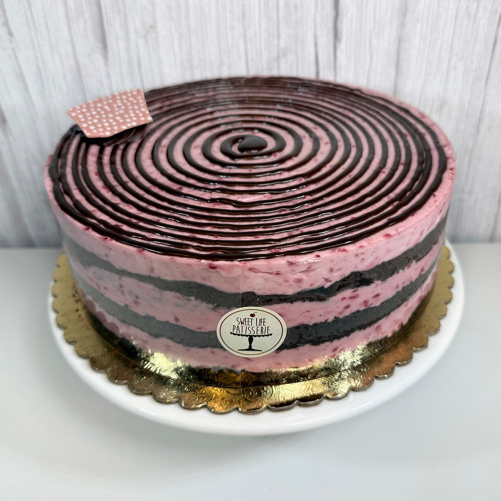 Chocolate Raspberry Cream Cake