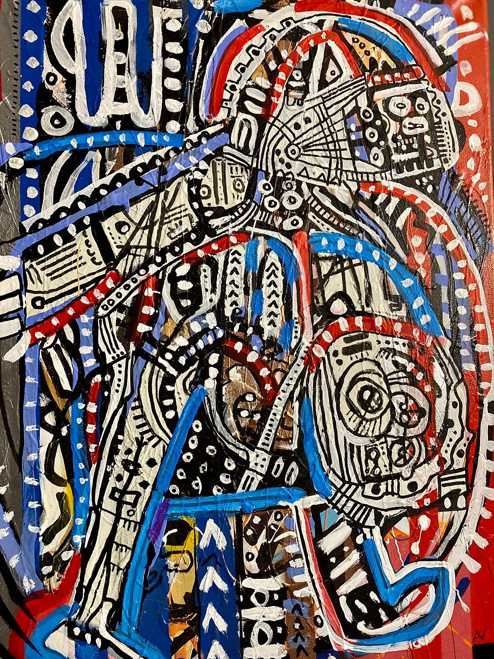 Thumbnail: “Search” original neo expressionism painting 