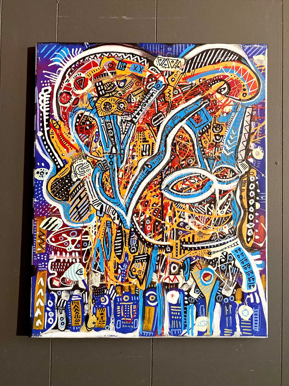 Thumbnail: “Eyes” Original Neo expressionist painting 