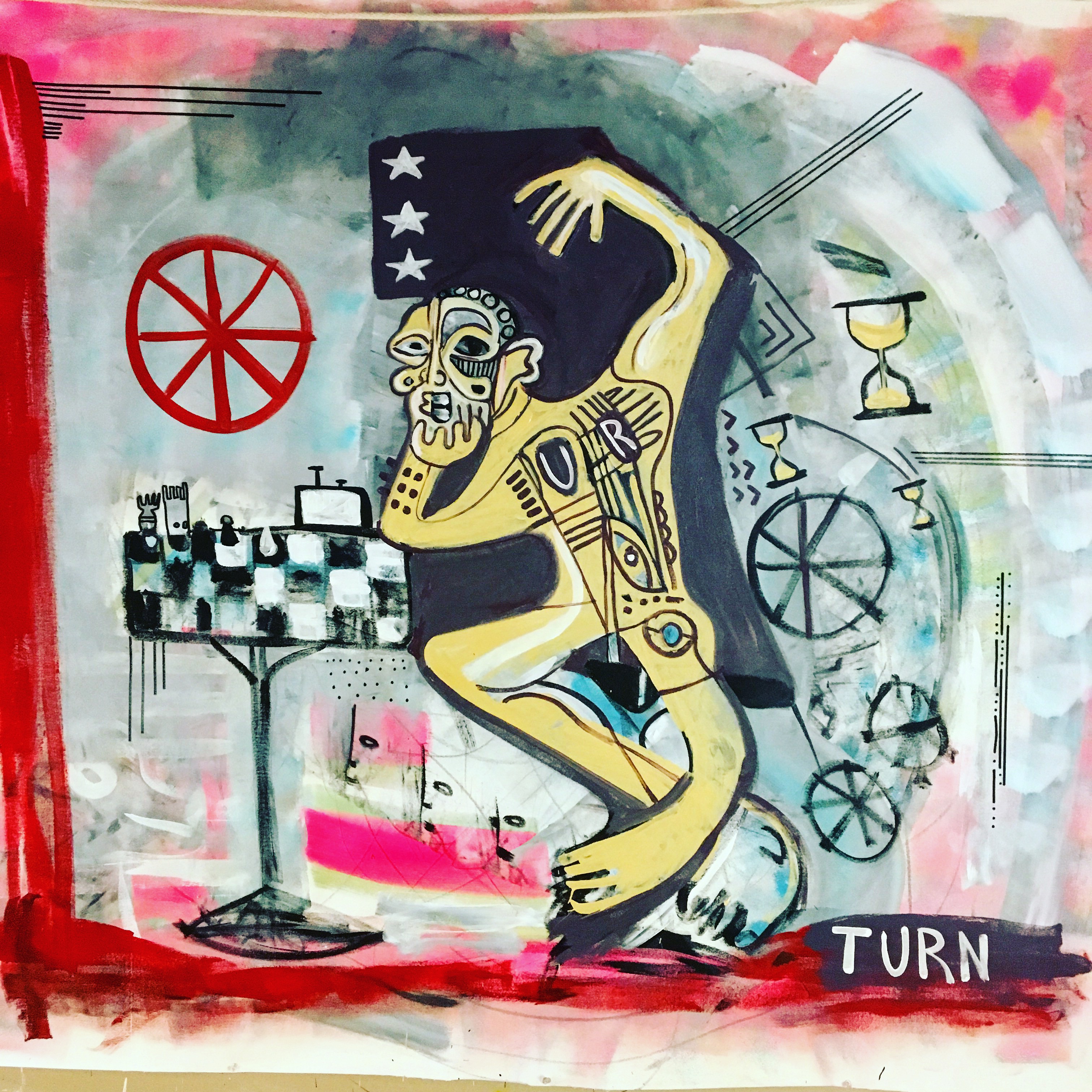 "Chess Player" Painting