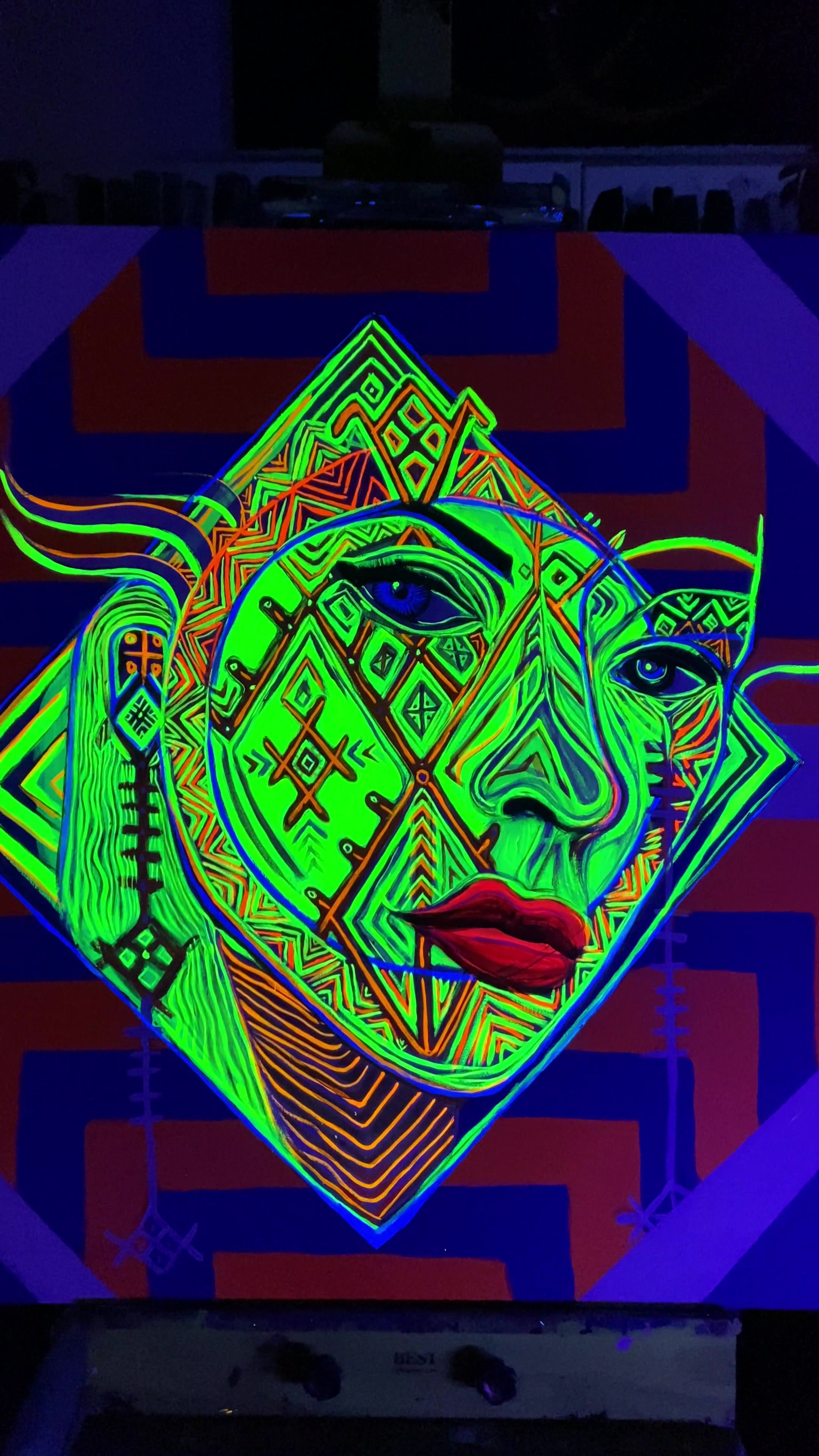 Original Interactive painting "North”  by Anton Vitkovskiy