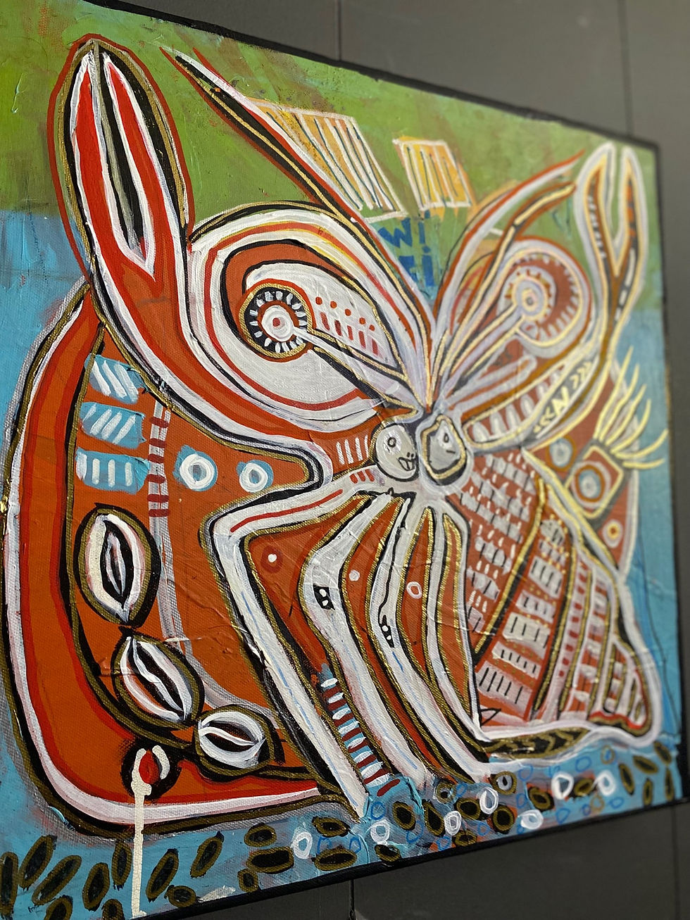 Thumbnail: “Hermit crab” original expressionist painting 