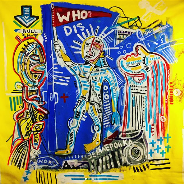 Acrylic Painting "Who Dis ?"