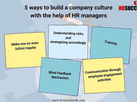 5 Ways to Build a Company Culture with the help of HR managers