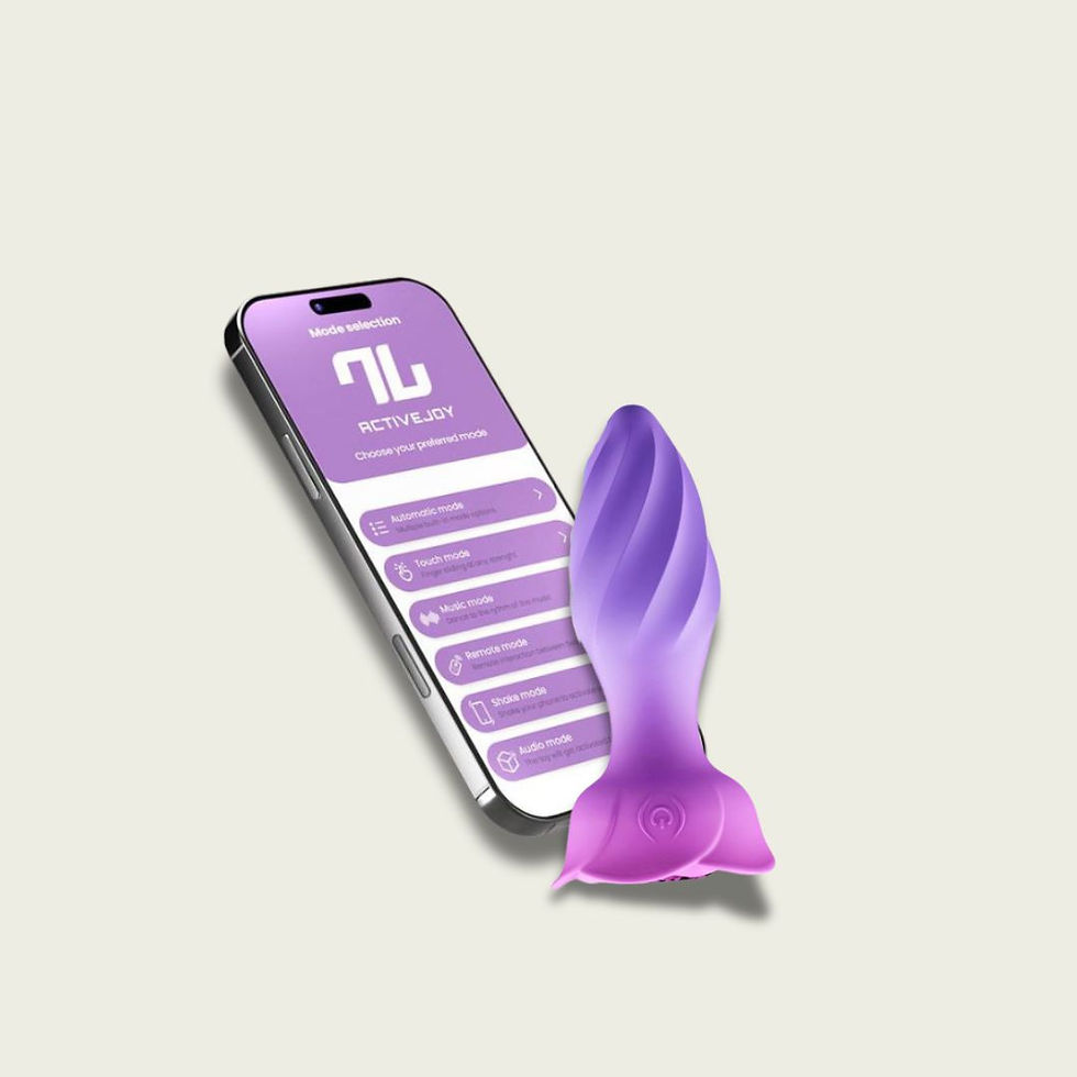 פלאג אנאלי מסתובב עם אפליקציה בצבע ורוד