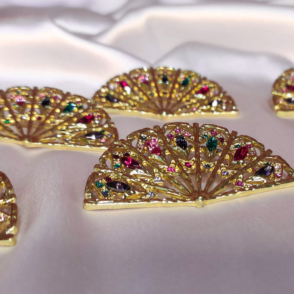 Miniatura: BROCHE ABANICO COLORES