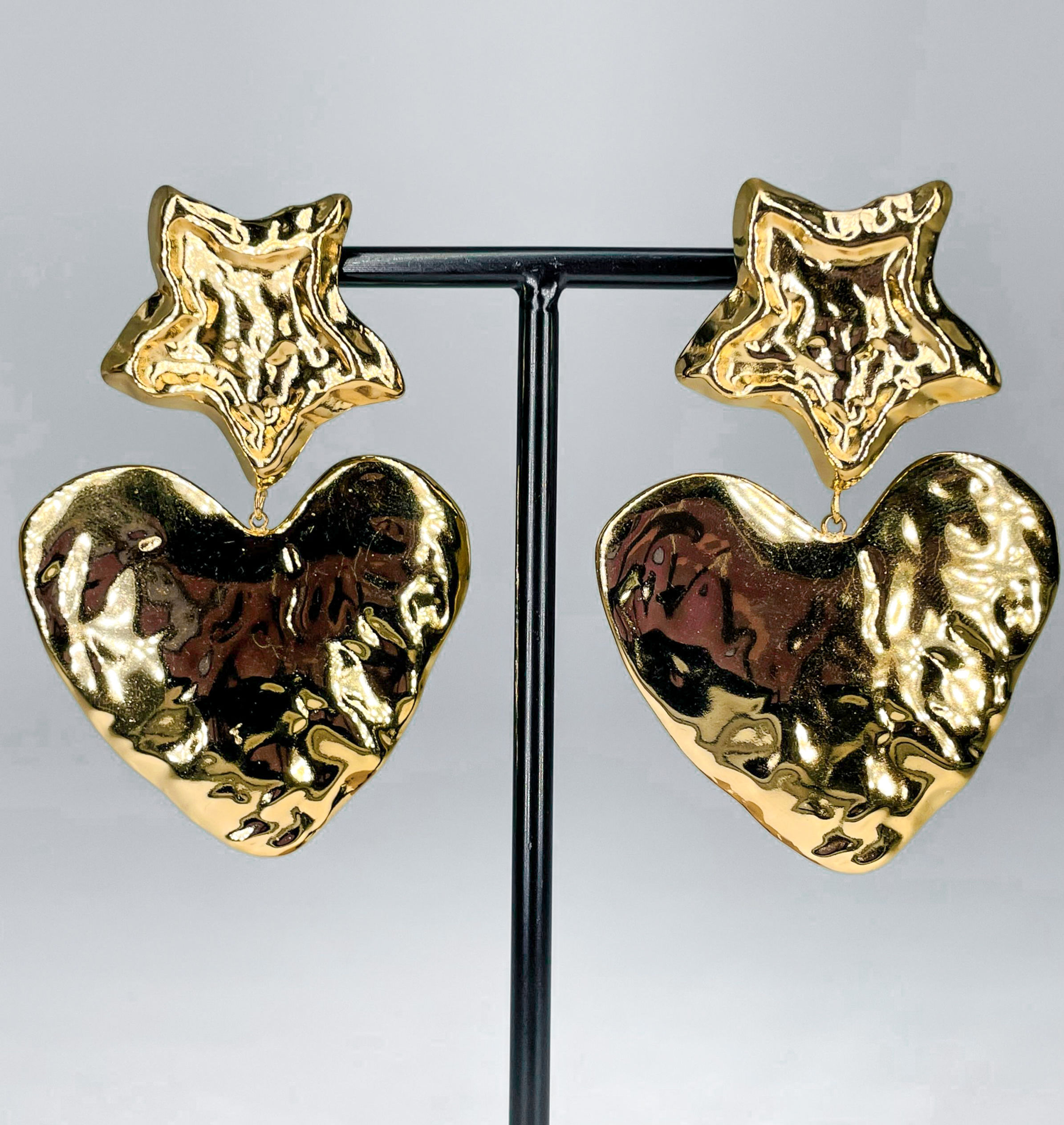 PENDIENTES AMARTILLADOS