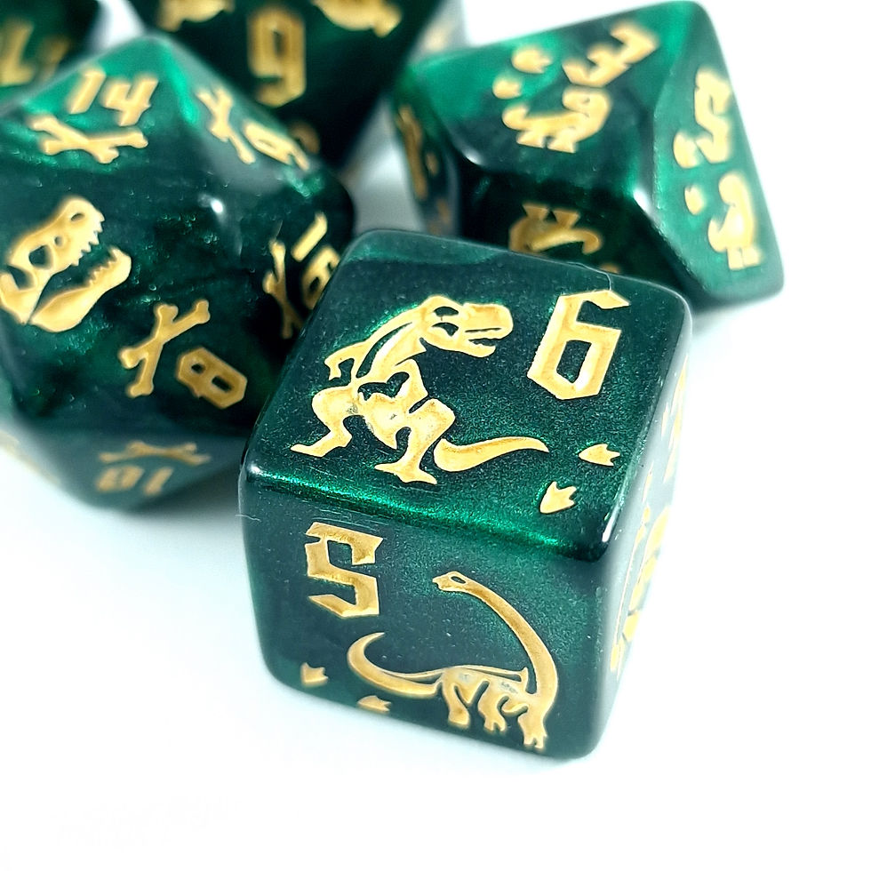 Thumbnail: Jurassic dice - green