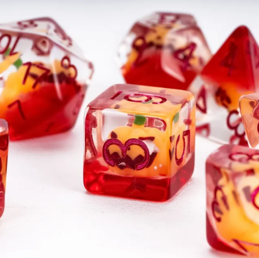 Miniatyrbild: Inclusion pumpkin dice