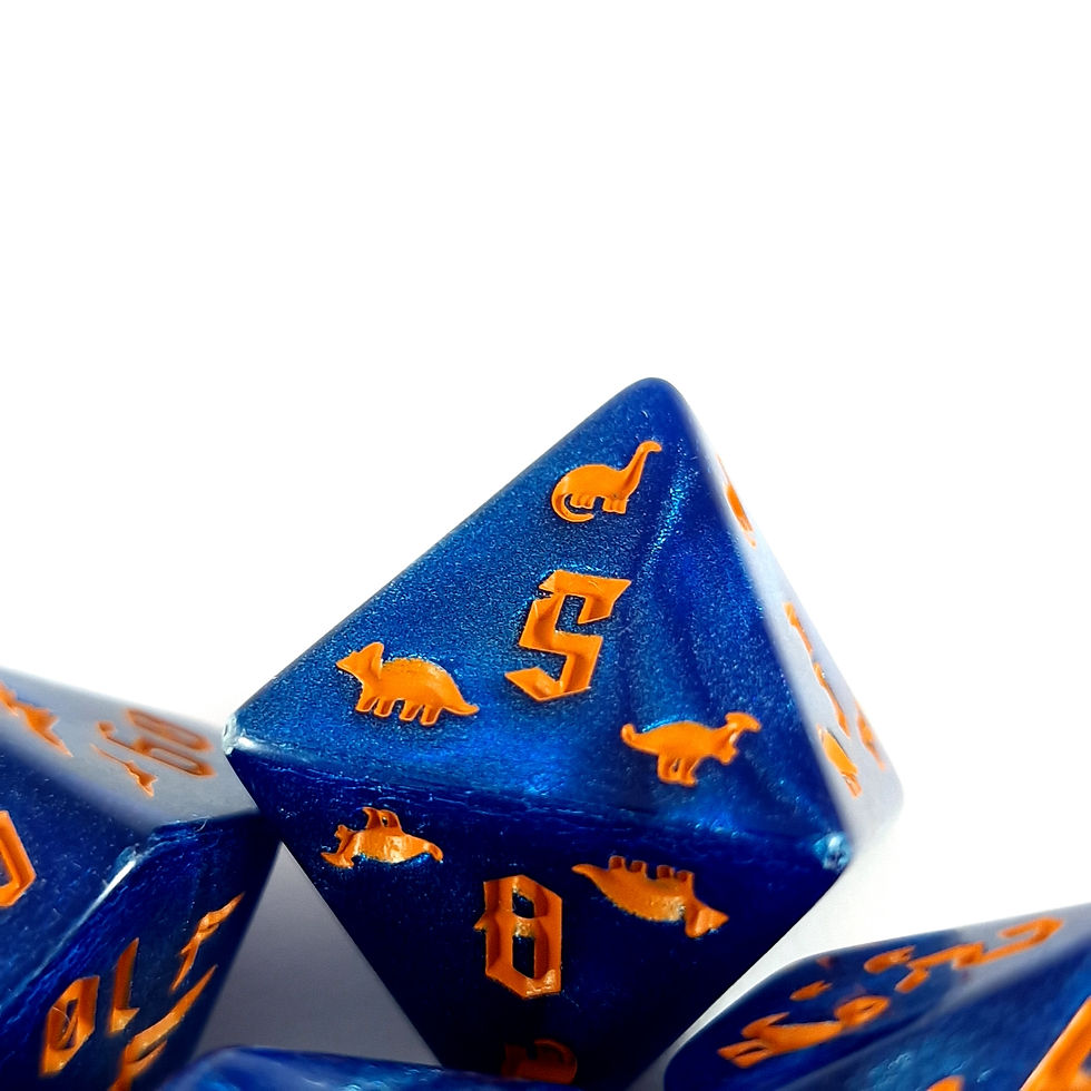 Miniatyrbild: Jurassic dice - blue