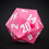 Miniatyrbild: Giant acrylic D20 (55 mm) - Bubble Gum pink