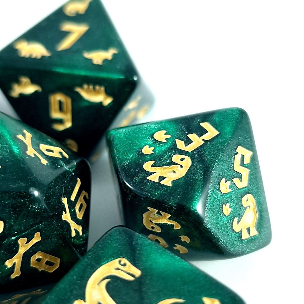 Thumbnail: Jurassic dice - green