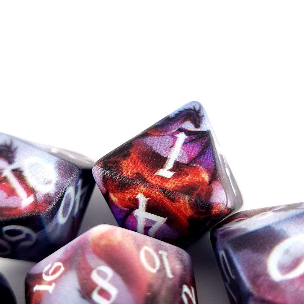 Thumbnail: Dragon printed dice
