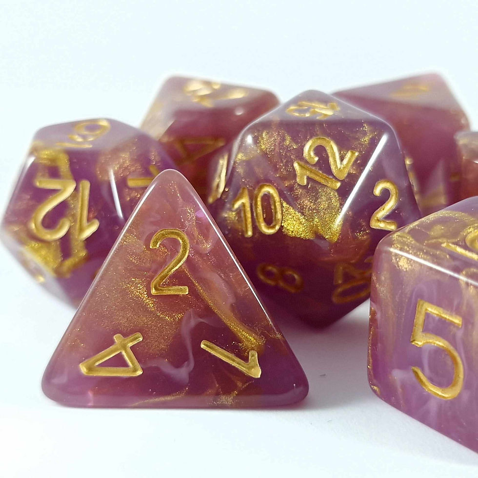 Miniatyrbild: Lindorm Dice Witch brew dice - Petals of a bleeding heart