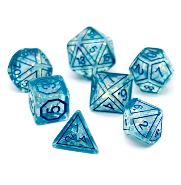 Miniatyrbild: Terrarium dice - Ice blue