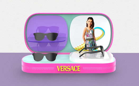 Versace Kids eyewear seasonal POP concept.