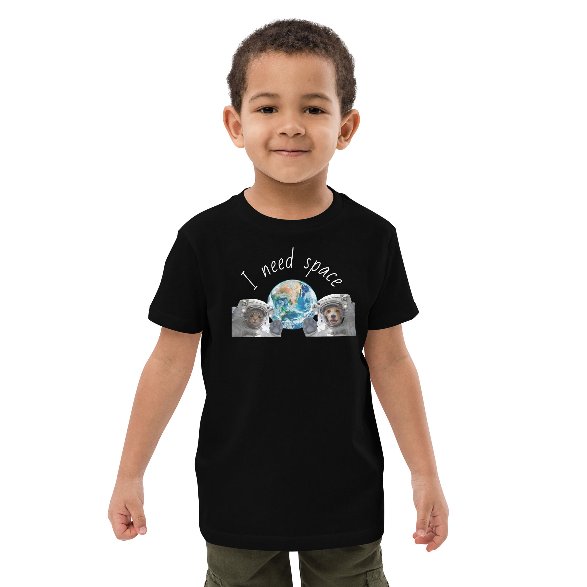" I need Space" Organic cotton kids t-shirt