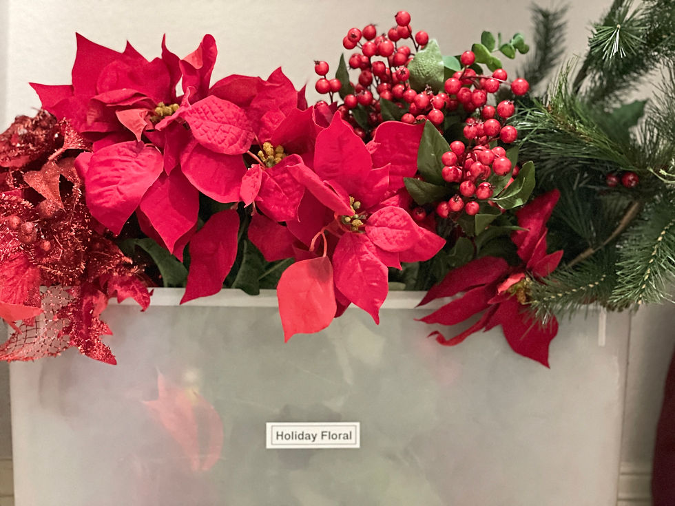 Holiday take-down