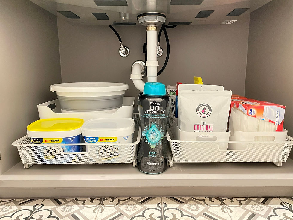 Take a peek under the sink!