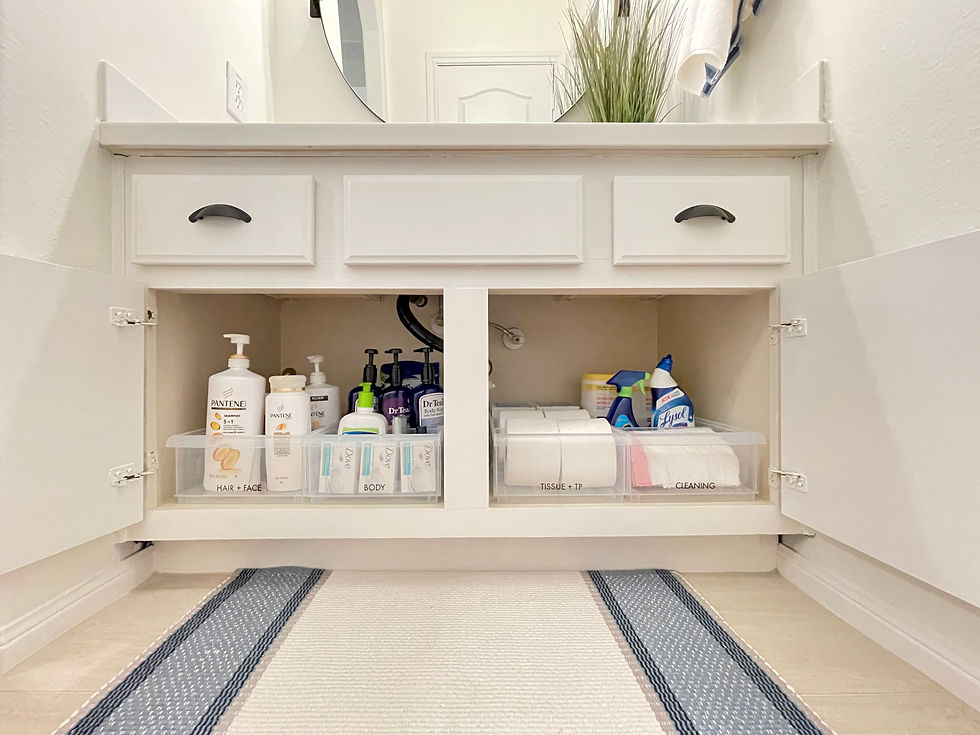 Peek under the sink