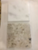 Quartzite (top), granite (bottom)