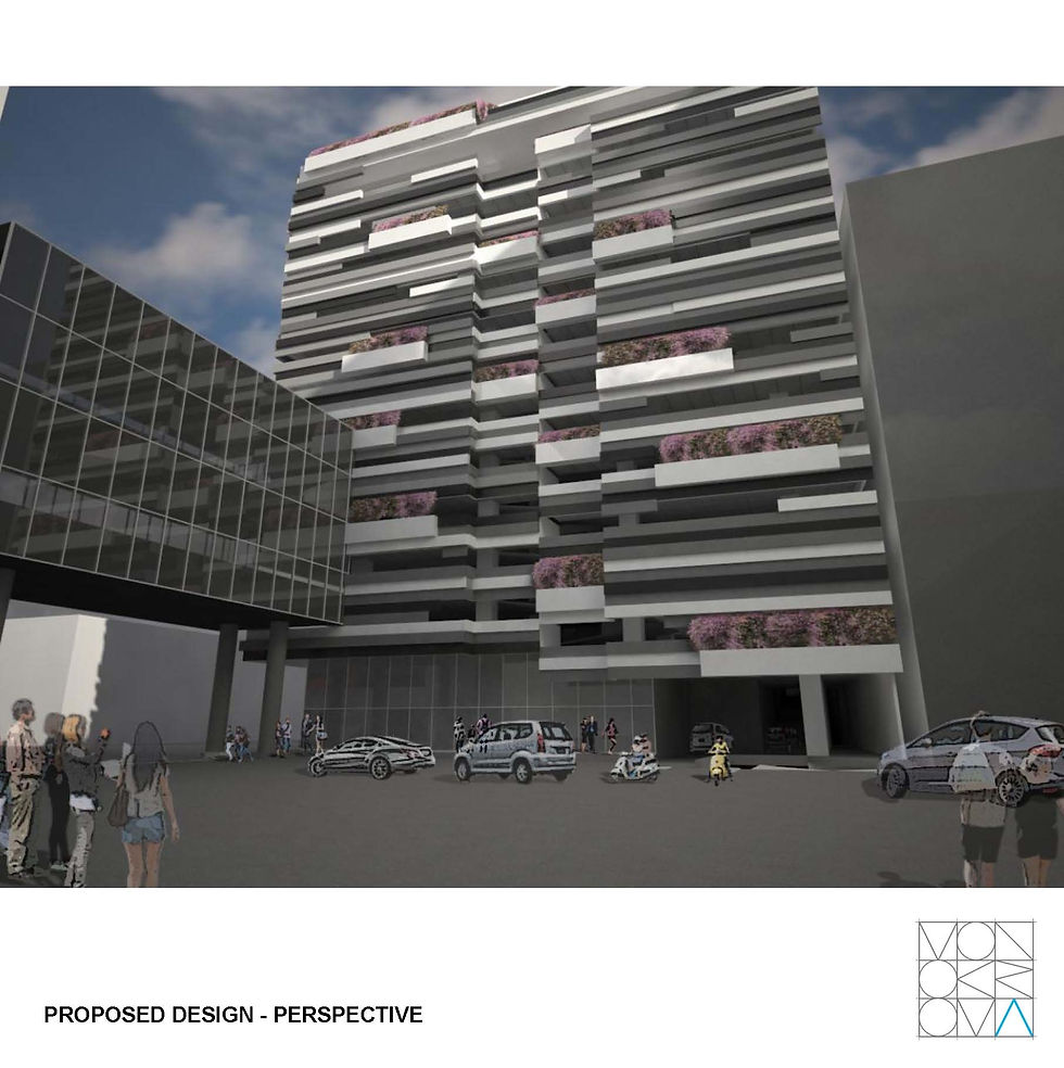 exterior view of king’s parking