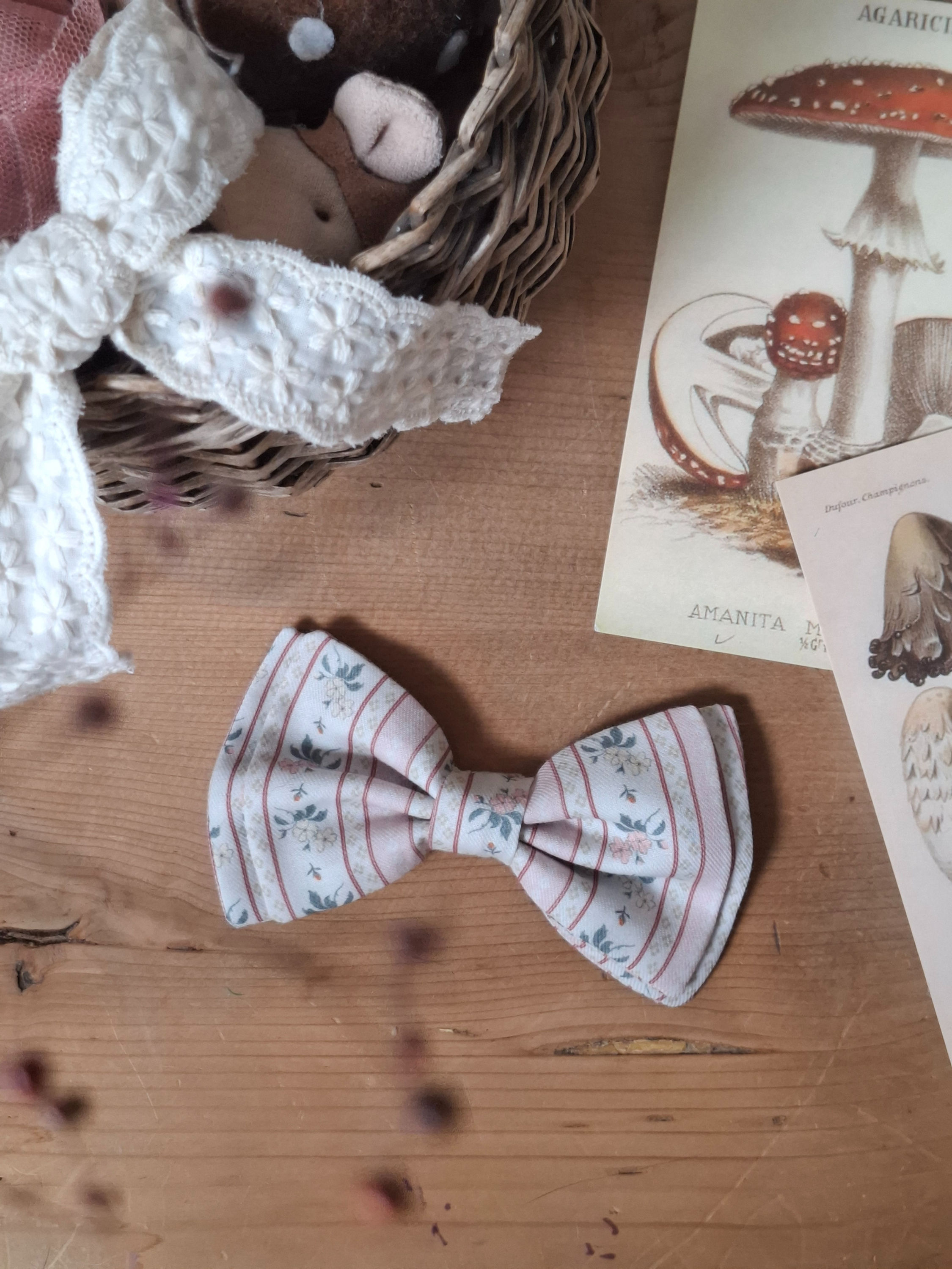 Noeud double - Rose d'antant