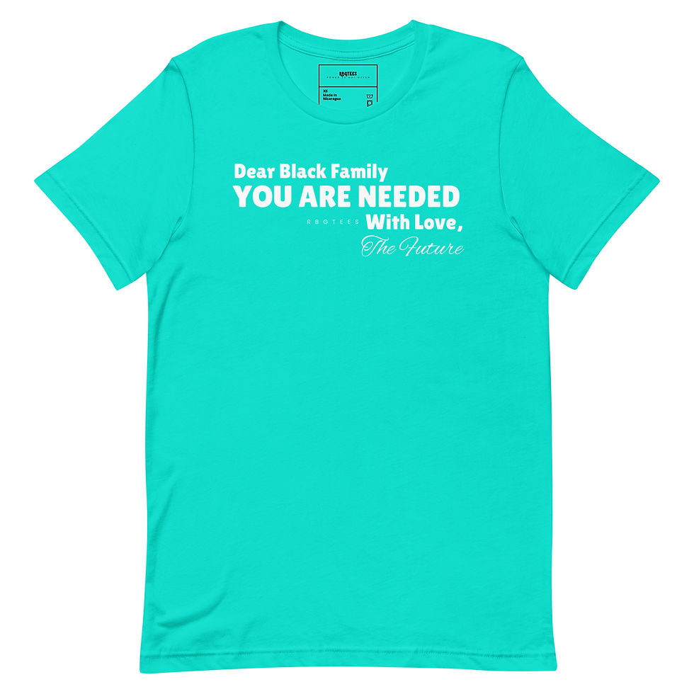 Thumbnail: Dear Black Family Shirt (wht print)