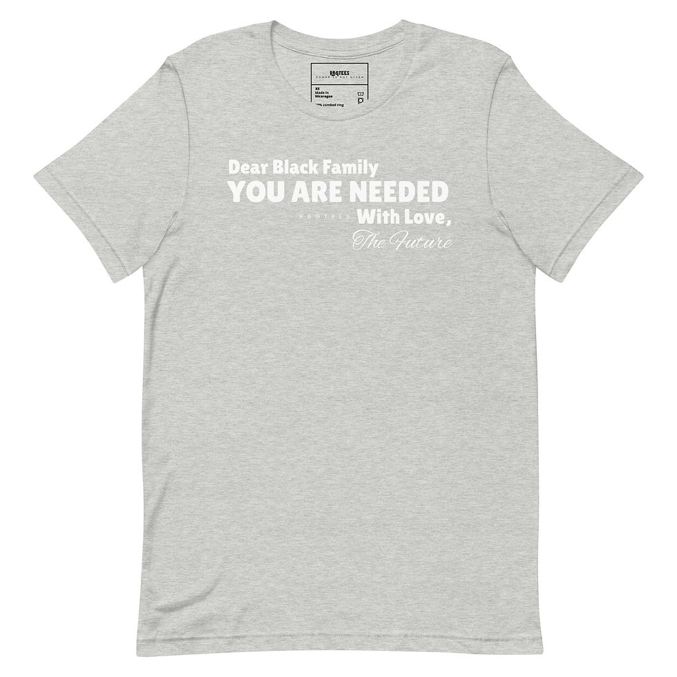 Thumbnail: Dear Black Family Shirt (wht print)