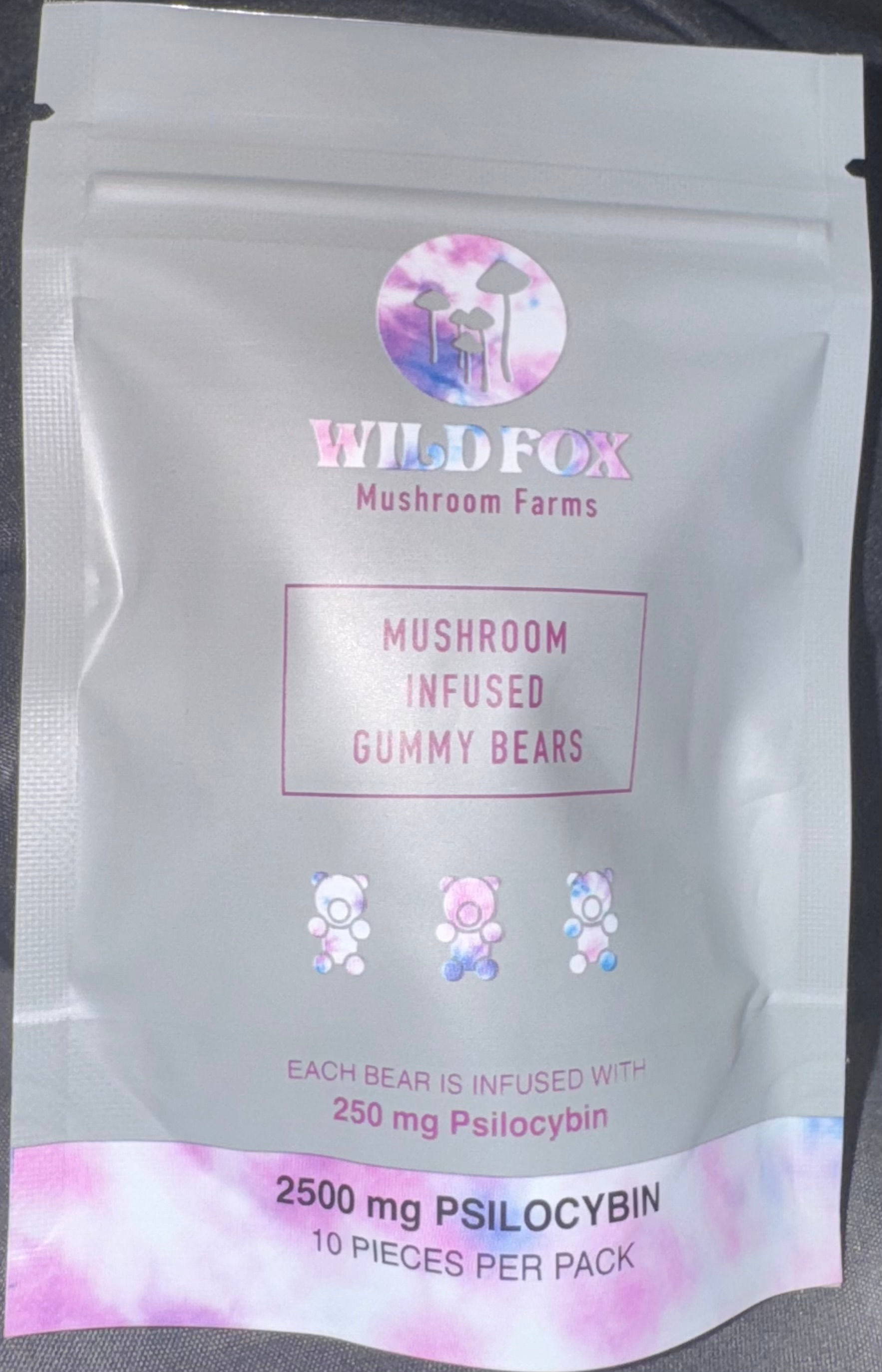 2500mg Mushroom Infused Gummy Bears
