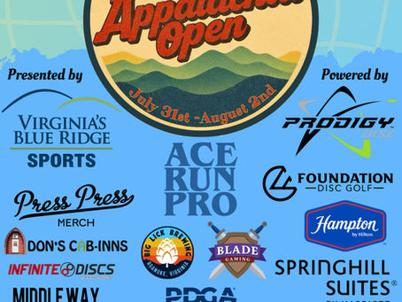 The Appalachia Open A PDGA A-Tier July 31st - August 2nd