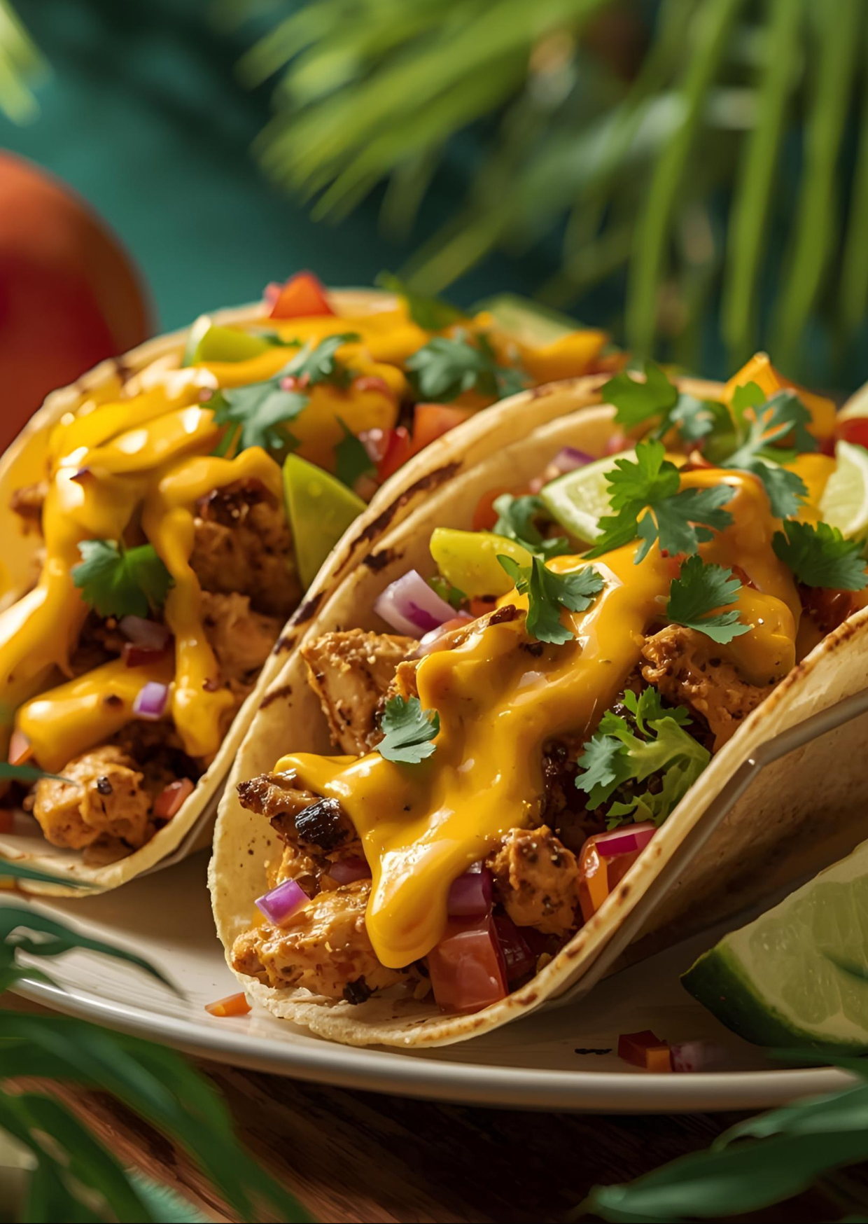 Mango and Scotch Bonnet Chicken Tacos