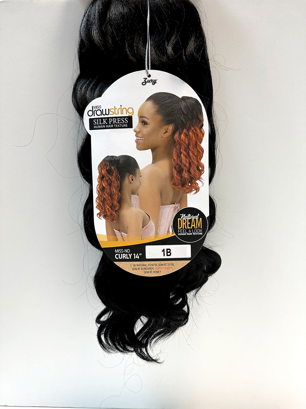 Thumbnail: Zury Miss Dream drawstring Ponytail  Miss ND Curly 14"