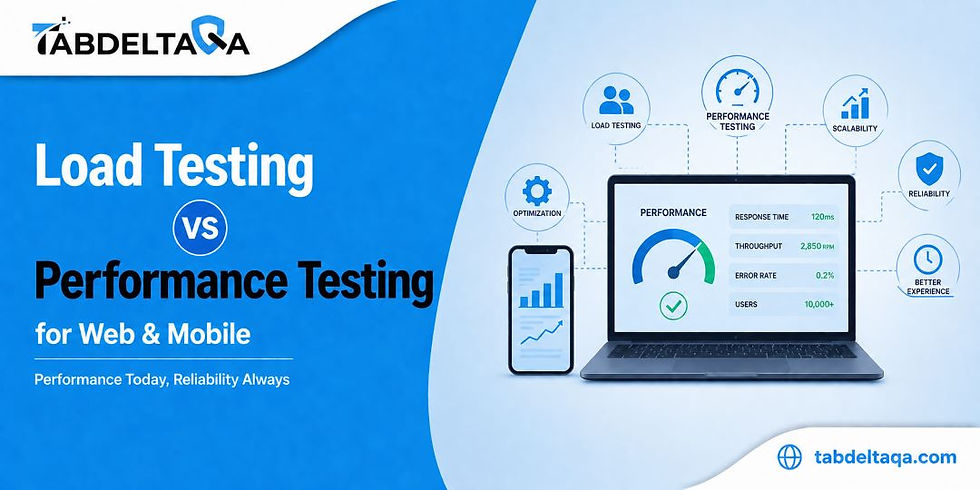 Load Testing vs Performance Testing for Web & Mobile: What's the Difference? (2026 Guide)