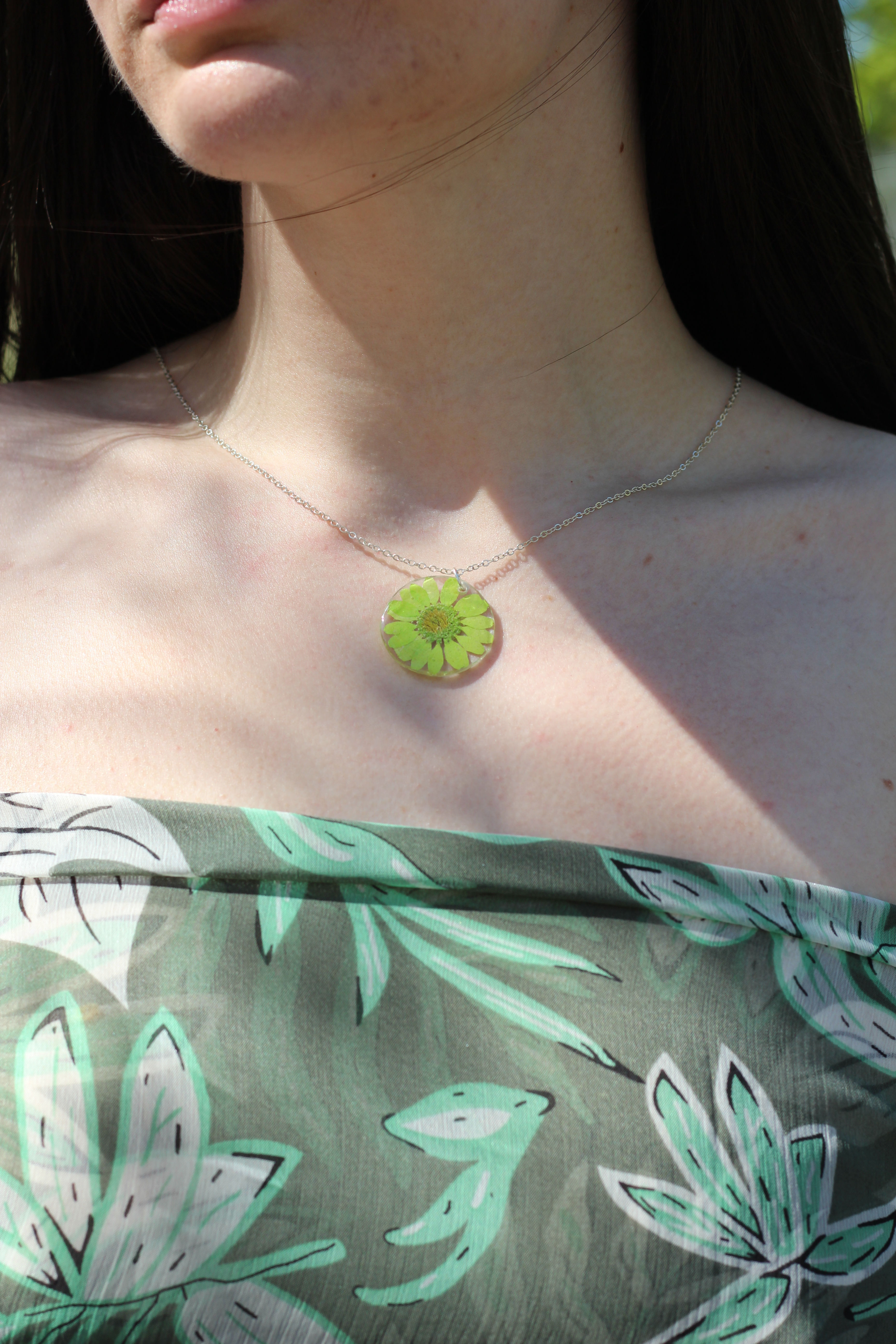 Colar Margarida verde