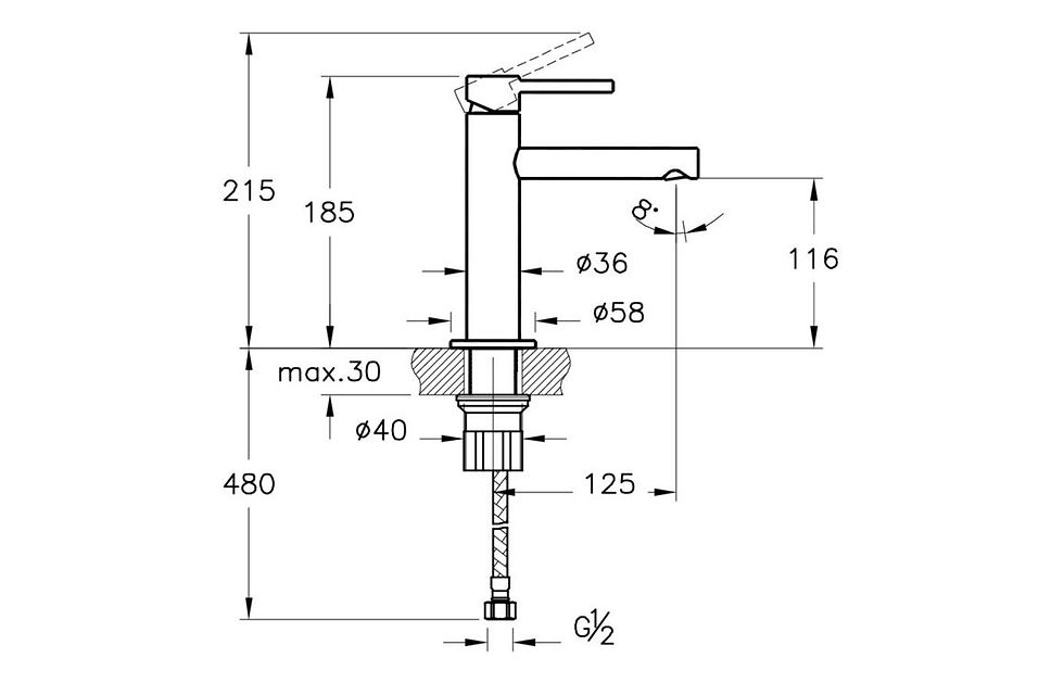 Thumbnail: VitrA Origin Basin Mixer