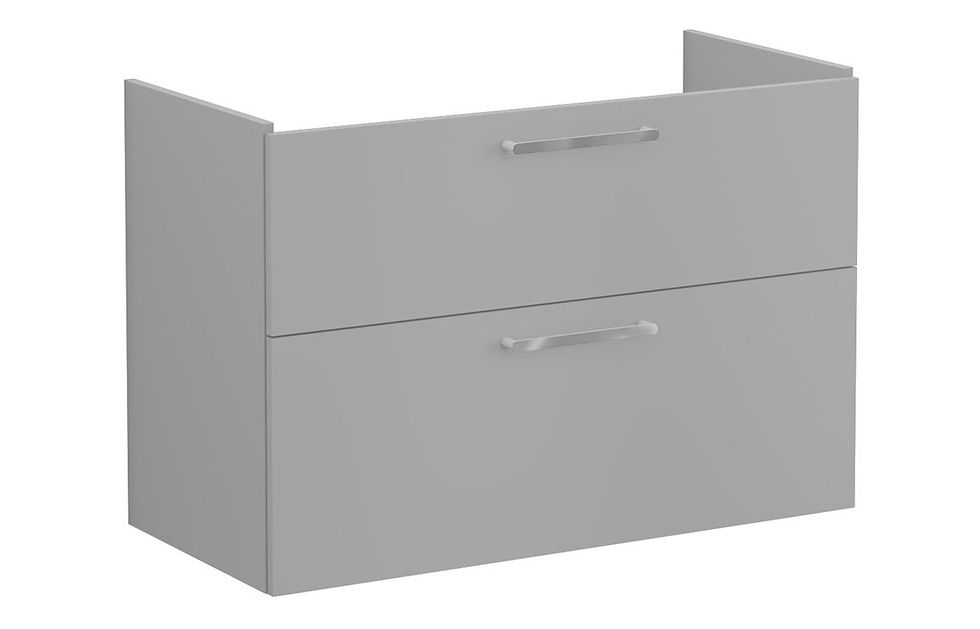 Thumbnail: VitrA Root Flat 100cm 2 Drawer Washbasin Unit grey